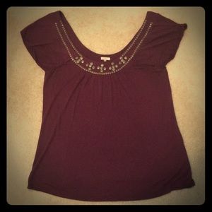 Fossil Embellished Short Sleeve Tunic